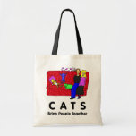 Cats Bring People Together Canvas Bags