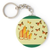 Cats & Butterflies Key Chain