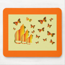 Cats & Butterflies Mouse Pad