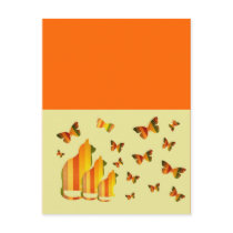 Cats & Butterflies Post Card