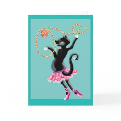 cats can dance cards by Annaart