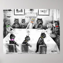 Cats Christmas Catastrophe by Louis Wain