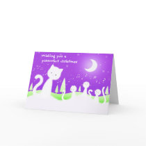 Cats christmas choir - greeting card