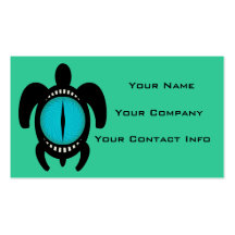 Cat's Eye Turtle Business Card Template