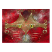 Cat's-Eyes Bookmarks Business Card Templates