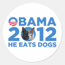 CATS FOR OBAMA STICKERS