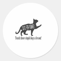 Cats For Romney Round Stickers