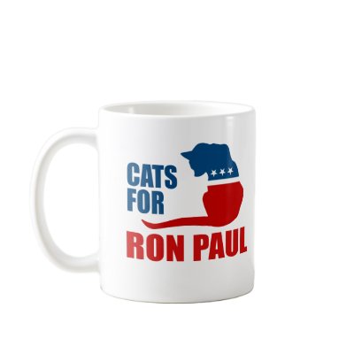 CATS FOR RON PAUL MUGS by Politicaltshirts