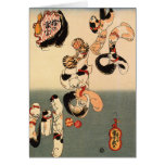 Cats Forming the Characters for Catfish Greeting Cards