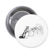 Cats Hugging Artwork Pin