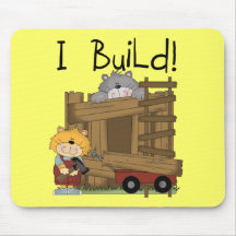 Cats I Build Tshirts and Gifts Mousepad