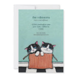 Cats in a Packing Box | New Home Announcement