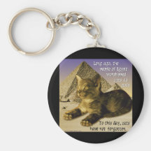 Cats in Egypt Keychains