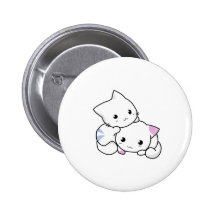 Cats in Love Pinback Buttons
