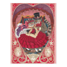 Cats in Love Valentine Postcard