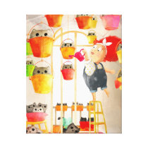 Cats in The Attic canvas prints