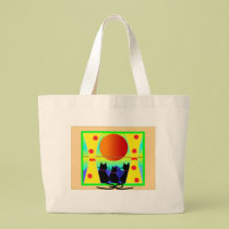 Cats in the Window Artsy Tote Bage bags