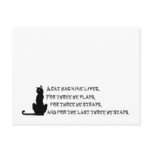 Cat's Lives Post Card