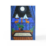 Cats Magical Night Nite Magic Greeting Card