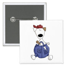 Cats 'n' Dogs · Dog in Overall Pin