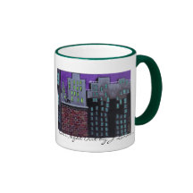 Cat's Night Out Design Coffee Mug