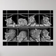 Cats Octet Print