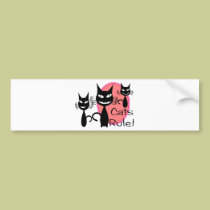 Cats Rule!!!!!!!!! bumper stickers