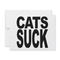 Cats Suck Custom Invites