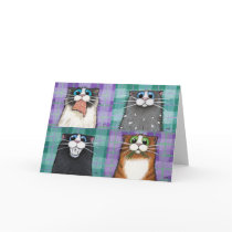 Cats Up To No Good Greeting Card