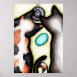 Cats Watching The Tap Art Print