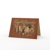 Cattails-Sympathy-customize Greeting Cards