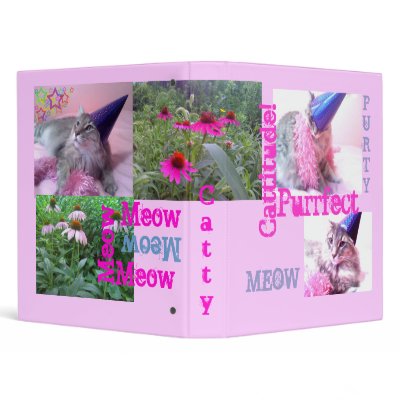 Cattitude fun cat binder. by KatAnnette