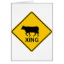 Cattle Crossing Highway Sign