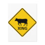 Cattle Crossing Highway Sign