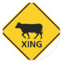 Cattle Crossing Highway Sign