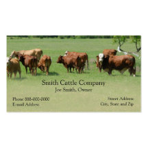 Cattle Dairy Farmer Business Card