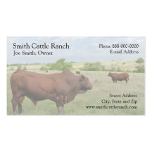 Cattle Dairy Farmer Business Card