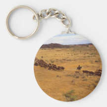 Cattle roundup keychain