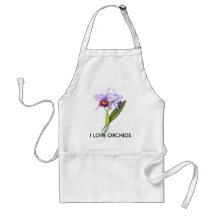 Cattleya labiata, I LOVE ORCHIDS Aprons