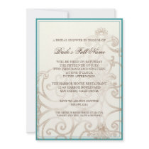 Cattleya Orchid blue - Bridal Shower Invite