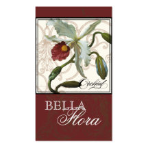 Cattleya Orchid taupe brown - Florist Business Business Card Templates