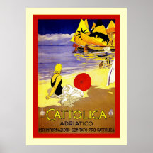 Cattolica Adriatico ~ Vintage Italian Travel Posters