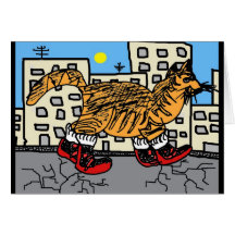 Catwalk Greeting Card