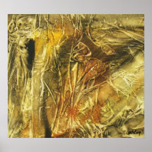 "Cauchemar copie de toile d'aquarelle d'âme" Affiche