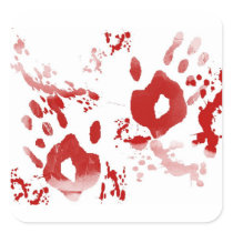 Caught Red Handed Round Stickers