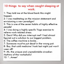 Caught Sleeping Solution Print