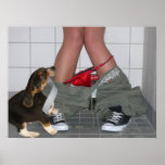 Caught with My Pants Down Again, Cute Puppy Dog posters