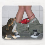 Caught with my pants down...Cute Puppy Dog Play