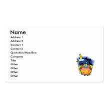 cauldron with bats business card templates