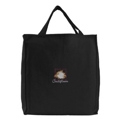 Cauliflower Embroidered Bag by pitneybowes